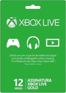 XBOX LIVE GOLD 12 MESES - Gift Cards
