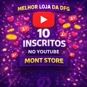 ✅10 Inscritos no YouTube✅ – PERMANENTE – - Redes Sociais