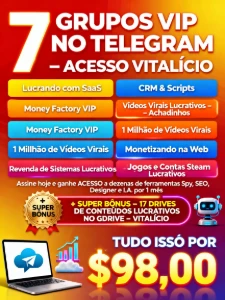 Mega Pack de Grupos Vip, comece a Lucrar Hoje mesmo! - Others