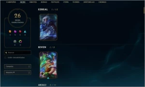 Conta LoL - ouro 4 - League of Legends
