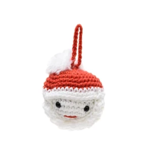 Bola de Natal Papai Noel em amigurumi - Artesanato e Personalizados