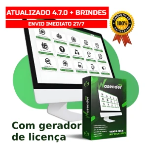 Wasender + Gerador De Licenças V. 3.7.0 Original E Vitalício - Outros