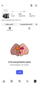 Conta de Instagram 250 seguidores 37 dia de uso - Social Media