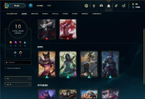 Conta ouro 4 com 46 Champs e 10 Skins + 2 Fragmentos - League of Legends LOL