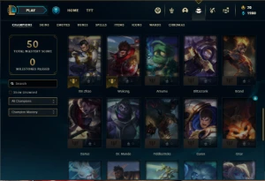 Conta ouro 4 com 46 Champs e 10 Skins + 2 Fragmentos - League of Legends LOL