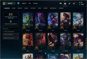 Conta platina 3 com 18 skins e 42 champs ( 2 vitoriosas ) - League of Legends LOL