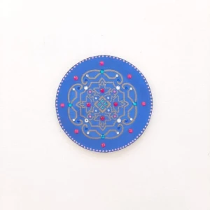 Mandala Indiana Colorida - Artesanato e Personalizados
