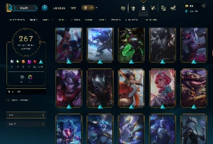 Conta Lol 267 Skins|Todos Os Campeos|Full Acesso|Mono Yasuo - League of Legends