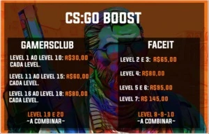 Boost CSGO - GC 1 ao 20 - Counter Strike