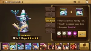 Reroll Summoners War lvl10 Mage Light - Dorothy