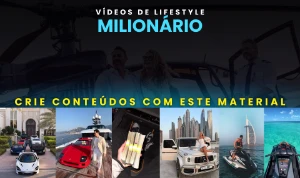 300 Vídeos De Lifestyle Milionário | Crie Conteúdos