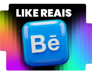 Like reais para post BEHANCE - Redes Sociais