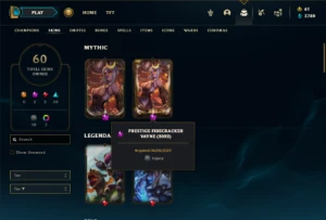 Bronze 3 com 90 Champs e 60 Skins + 2 Prestigio da Vayne - League of Legends LOL