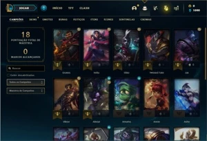 Conta ouro 4 com 25 Champs e 3 Skins - League of Legends LOL