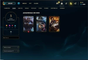 Conta ouro 4 com 25 Champs e 3 Skins - League of Legends LOL