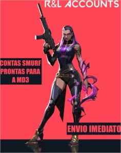 CONTAS SMURF DE VALORANT! é na R&L Accounts. - League of Legends LOL