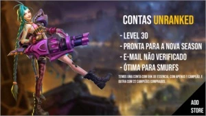Contas Unranked de League of Legends LOL