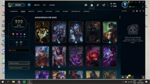 Conta Lol, quase todos os personagens, 6 skins vitoriosas, G - League of Legends