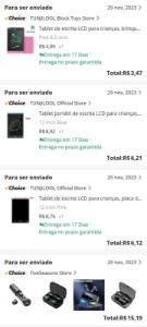 Pego itens de primeiro usuário no AliExpress - Serviços Digitais