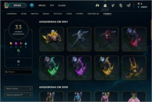 CONTA LOL, PLATINA, 140 SKINS, TODOS OS CAMPEÕES, 2014 - League of Legends
