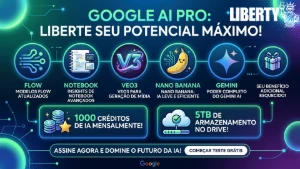 Google AI Pro (LINK) - 4 Meses / 30 dias de garantia - Assinaturas e Premium