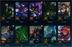 Conta - Platina 4, 90 Campeões, 30 Skins, 1 Vitoriosa - League of Legends LOL