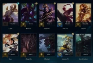 Conta - Platina 4, 90 Campeões, 30 Skins, 1 Vitoriosa - League of Legends LOL