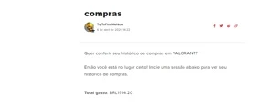 Conta Valorant com muitas skins