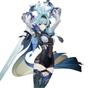 Jean + Skin Jean Sonho da Brisa Marinha + Eula por 150 reais - Genshin Impact