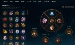Conta gold 3 196 skins + 2 ultimate 131 campeões + 300 icone - League of Legends LOL