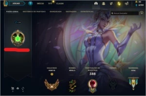 Conta gold 3 196 skins + 2 ultimate 131 campeões + 300 icone - League of Legends LOL