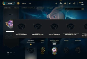 Conta Unranked com 85 Champs e 53 Skins + 8 Espolios - League of Legends LOL
