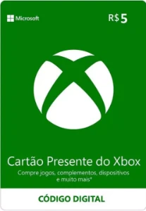 Xbox Gift Card $5 (cartão presente) - Gift Cards