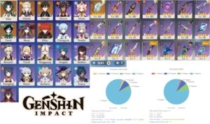 CONTA GENSHIN IMPACT AR48 VÁRIOS 5*
