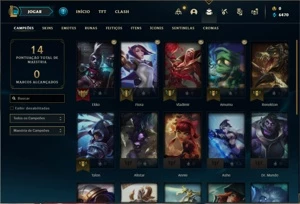 Conta Platina 3 com 21 Champs - League of Legends LOL