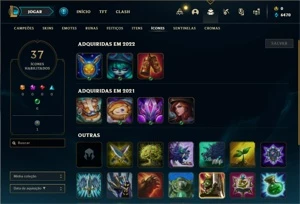 Conta Platina 3 com 21 Champs - League of Legends LOL