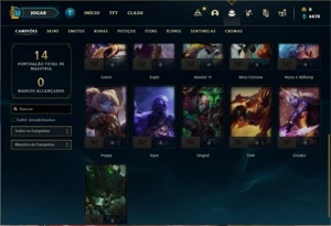 Conta Platina 3 com 21 Champs - League of Legends LOL