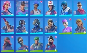 Conta Fortinite Com minty, Glow, e varias outras skins raras - Fortnite