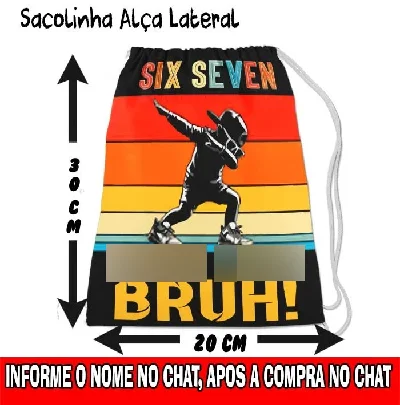 Saquinho personalizado Six Seven