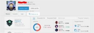 🔥 CONTA ACC LEAGUE OF LEGENDS PLATINA IV C/ 58% WR 🔥 LOL