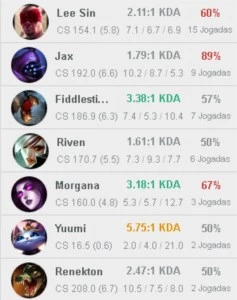🔥 CONTA ACC LEAGUE OF LEGENDS PLATINA IV C/ 58% WR 🔥 LOL