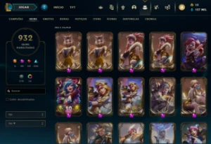 Conta lol 932 skins, 40 skin prestige, aceito negociar valor - League of Legends