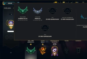 Esmeralda 3 com 110 Champs e 73 Skins ( MONO SUP ) - League of Legends LOL