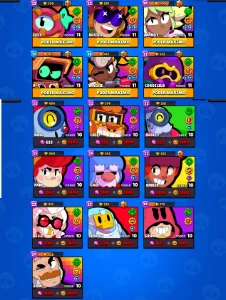 Todos os passes, todos brawlers, 60 brawlers nível 11! - Brawl Stars