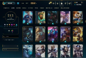 Unranked com 140 Champs e 213 Skins ( MID / JG / ADC ) - League of Legends LOL