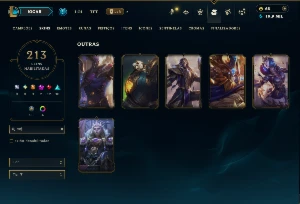 Unranked com 140 Champs e 213 Skins ( MID / JG / ADC ) - League of Legends LOL