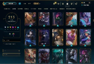 Unranked com 140 Champs e 213 Skins ( MID / JG / ADC ) - League of Legends LOL