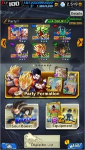 conta dragon ball legends goku & vegeta 12 estrelas
