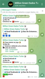 MILLION GREEN DADOS TURBO GRUPO ORIGINAL VITALÍCIO - Others