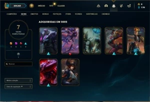 Conta prata 2 com 21 Champs e 7 Skins - League of Legends LOL